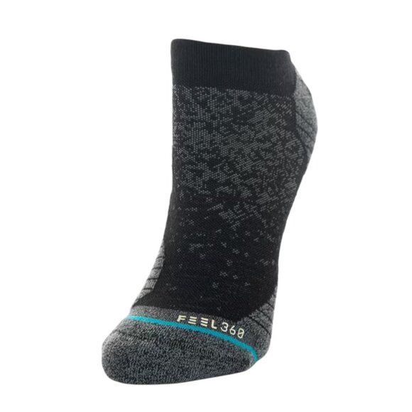 Stance Performance Run Wool Tab ST Low Cut Socks Black Grey Small A248A20RWT - Picture 11 of 11